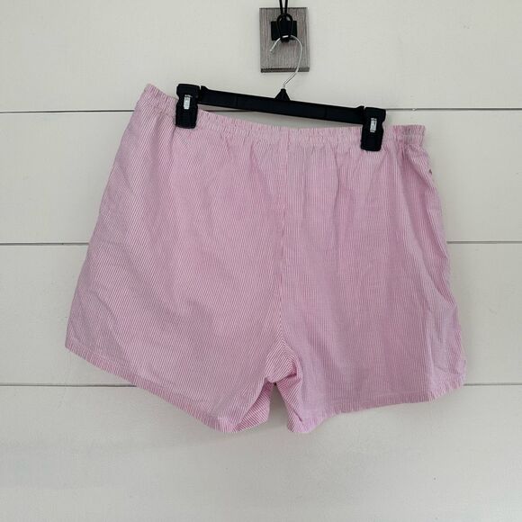 Ralph Lauren Sport Men’s Medium Pink White Striped Shorts Pull On - Picture 3 of 5